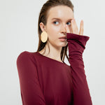 Load image into Gallery viewer, Serena Bodycon Maxi Dress in Maroon