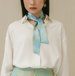 Load image into Gallery viewer, Loom Mulberry Silk Twilly in Mint