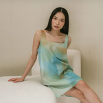 Load image into Gallery viewer, Loom Cotton Poplin Mini Dress in Mint