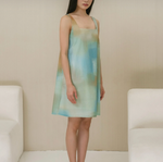 Load image into Gallery viewer, Loom Cotton Poplin Mini Dress in Mint