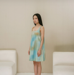 Load image into Gallery viewer, Loom Cotton Poplin Mini Dress in Mint