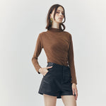 Load image into Gallery viewer, Wren Faux Leather Shorts in Black