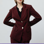 Load image into Gallery viewer, Zoe Blazer in Maroon