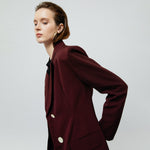 Load image into Gallery viewer, Zoe Blazer in Maroon