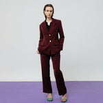 Load image into Gallery viewer, Zoe Blazer in Maroon