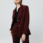 Load image into Gallery viewer, Zoe Blazer in Maroon