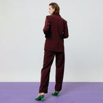Load image into Gallery viewer, Zoe Tailored Pants in Maroon
