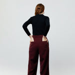 Load image into Gallery viewer, Zoe Tailored Pants in Maroon