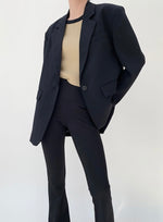 Load image into Gallery viewer, Classic Oversized Blazer in Black