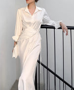 Load image into Gallery viewer, Arizona Wrap Shirt Dress