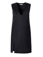 Load image into Gallery viewer, Gemmi Satin Shift Dress in Black