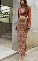 Load image into Gallery viewer, Valeria Sequin Skirt