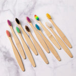 Load image into Gallery viewer, Eco-friendly Kids Bamboo Toothbrushes - Set of 10
