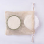 Load image into Gallery viewer, Reusable Makeup Remover Bamboo Cotton Pads- 16 pc set