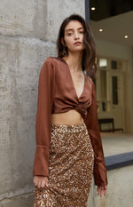 Load image into Gallery viewer, Valeria Sequin Skirt