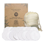 Load image into Gallery viewer, Reusable Makeup Remover Bamboo Cotton Pads- 16 pc set