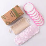 Load image into Gallery viewer, Reusable Makeup Remover Bamboo Cotton Pads- 16 pc set