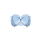 Load image into Gallery viewer, Yvei Oversized Triple Bow Bustier Top in Blue
