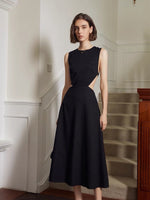 Load image into Gallery viewer, Estelle Tencel Diamond Cutout Back Dress