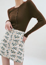 Load image into Gallery viewer, Mock Button Wool Blend Top - Brown