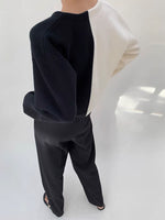Load image into Gallery viewer, Half Duo Cardigan in Black/White