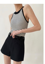 Load image into Gallery viewer, Striped Knitted Tank Top in Cream