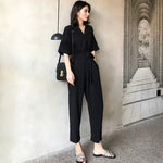 Load image into Gallery viewer, Camley Black Utility Maxi Jumpsuit in Black