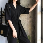 Load image into Gallery viewer, Camley Black Utility Maxi Jumpsuit in Black