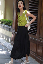 Load image into Gallery viewer, Multi Panel Maxi Skirt in Black