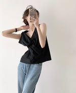 Load image into Gallery viewer, Meyer Origami Bow Top in Black