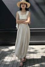 Load image into Gallery viewer, Multi Panel Maxi Skirt in Cream