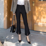 Load image into Gallery viewer, Friar Black Trumpet Tailored Trousers