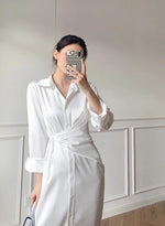 Load image into Gallery viewer, Arizona Wrap Shirt Dress