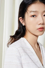 Load image into Gallery viewer, Gold Diamante Cluster Round Earrings