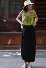 Load image into Gallery viewer, Multi Panel Maxi Skirt in Black