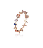 Load image into Gallery viewer, Rose Gold Multi - Diamante Ring