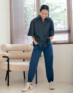 Load image into Gallery viewer, MK Tapered Pants - Navy