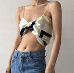 Load image into Gallery viewer, Printed Scarf Camisole Top in Cream