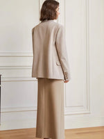Load image into Gallery viewer, Nouvelle Tailored High Slit Maxi Skirt