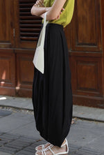 Load image into Gallery viewer, Multi Panel Maxi Skirt in Black