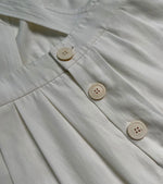 Load image into Gallery viewer, Tencel Blend Criss Cross Back Button Midi Dress in White