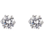 Load image into Gallery viewer, Silver Diamante Round Stud Earrings
