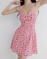 Load image into Gallery viewer, Rubie Floral Tie Strap Mini Dress in Pink