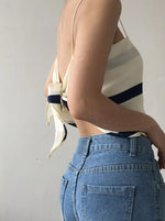 Load image into Gallery viewer, Printed Scarf Camisole Top in Cream