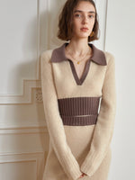 Load image into Gallery viewer, Simone Polo Knitted Top in Beige