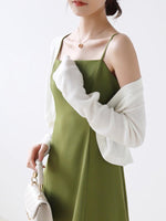 Load image into Gallery viewer, Tencel Light Knit Bolero Cardigan in White