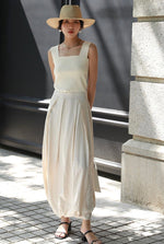 Load image into Gallery viewer, Multi Panel Maxi Skirt in Cream