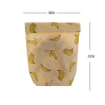 Load image into Gallery viewer, Organic Cotton Beeswax Wrap Storage Bag- It&#39;s Bananas
