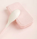 Load image into Gallery viewer, Reusable Wheat Straw Cutlery Set