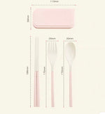 Load image into Gallery viewer, Reusable Wheat Straw Cutlery Set